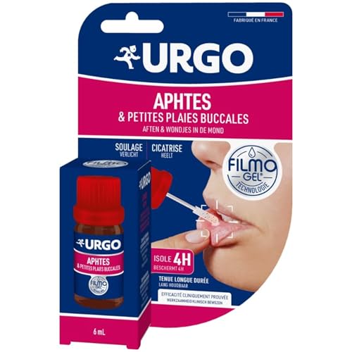Urgo - Filmogel Aphtes - Spatule - Traitement des aphtes et des petites plaies buccales - 6ml