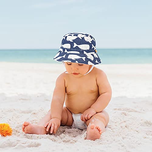 Tidefire Toddler Kids Bucket Sun Hat Cute Baby Summer Travel Outdoor Infant Beach Hat For Boys Girls Navy Whales 6-12 Months #TOP2