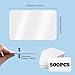 500 Pack Blank PVC ID Cards CR80 30 Mil White Plastic Card for Photo ID Badge Printers Personal Use Direct Printing Compatible for Customized Designs