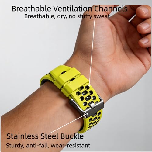 22mm Silicone Watch Band For Garmin Samsung Galaxy Amazfit Suunto by Straphense - Used condition - Image 3