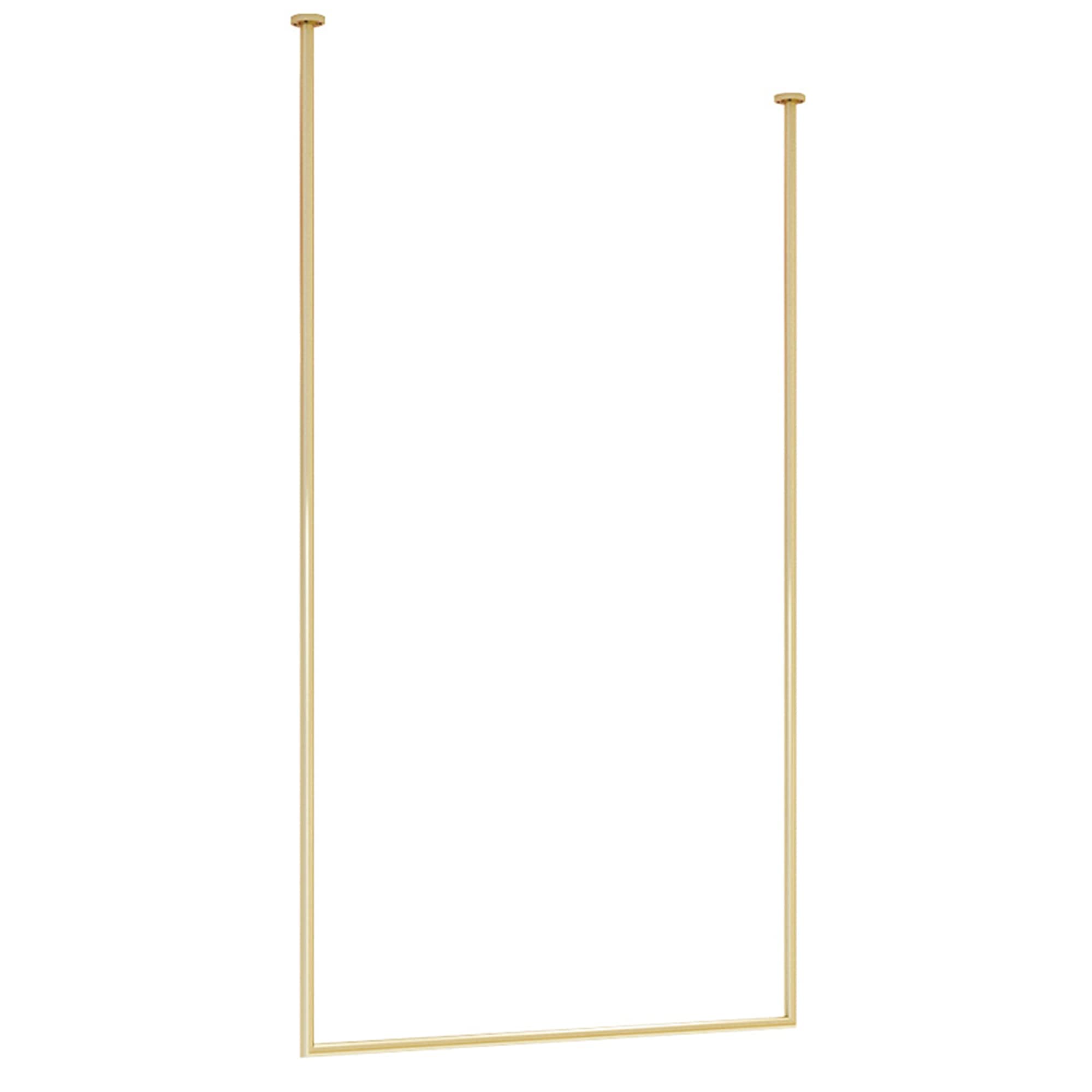 Rail à vêtements muraux et plafond rétractable industriel en métal noir de 120cm pour dressing