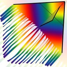 Fringe Tail Delta Kite - Tie Dye, fácil de volar