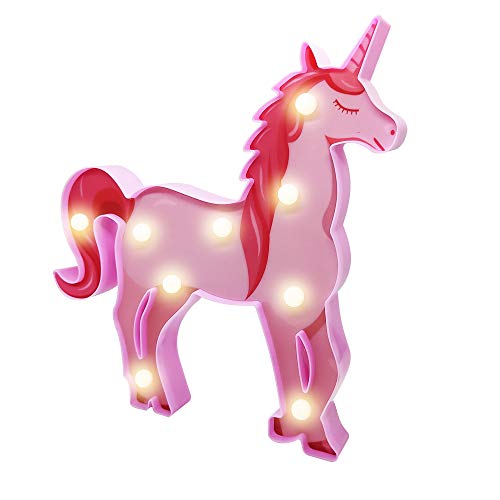 Preisvergleich Produktbild LED Einhorn Nachtlichter für Kinder,Regenbogen Schlummerleuchten Nachttischlampe mit Weiches Licht Süßes Nachtlicht Dekoration für Kinderzimmer,Geburtstag Halloween Weihnachten Geschenk für Mädchen
