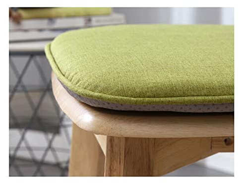 U Shaped Chair Cushion Cover With Ties For Dining Chair Pad Set Of 1 Linen Thick Non Slip Seat Cushion For Kitchen Living Room Office Chair Decor Machine Washable 17"X 16" (Orange, 1) #TOP5