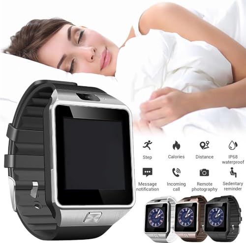 Image of Vishaq Electronics DZ09 Smart Watch 4G Sim Card With Camera Under | Mobile Wala Phone With Touchscreen | Bluetooth Call, Music, Fitness Tracker | Long Battery | Unisex Watches