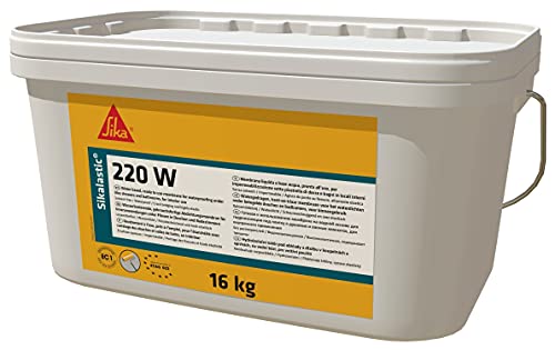 Sika - Membrana aislante líquida - Sikalastic-220 W para aislamiento de paredes y suelos húmedos - lista para usar - gris azulado - 16 kg
