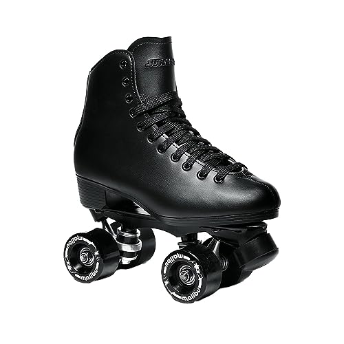 Sure-Grip Malibu Unisex Roller Skates | Stylish And Durable Vegan Leather Upper | Equipped With Sturdy Aluminum Trucks And Abec 3 Bearings - Wheels Featuring An 88A Hardness Rating, Made In Usa #TOP11