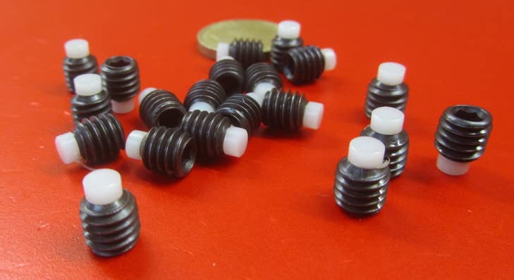 Black Oxide Finish Alloy Steel Nylon Tip Set Screw 5/16"-18 x .312" Thread Length 20 pcs