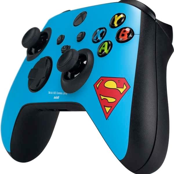 Skinit Decal Gaming Skin Compatible with Xbox Series X Controller - Officially Licensed DC Comics Superman Official Logo Design