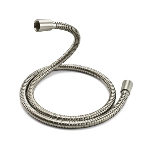 Vzasei 59 Inches 304 Stainless Steel Brushed Nickel Shower Hose Extra Long