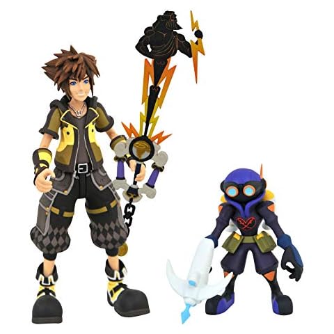 DIAMOND SELECT TOYS Kingdom Hearts 3: Guardian Form Sora & Air Soldier Heartless Select Action Figure Two Pack Cover