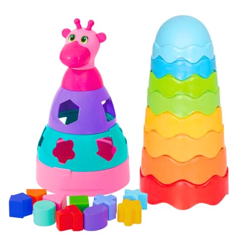 1. Brinquedos de empilhar e encaixar: 1 a 2 anos