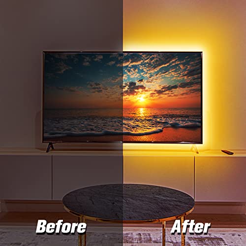 Phopollo Led Lights For Tv, 15Ft Tv Led Backlight, Led Strip Lights For Tv 65-75 Inch, Bluetooth Color Changing Led Tv Lights, App Control, Usb Powered #TOP4