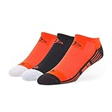 MLB Baltimore Orioles Women's '47 Float Sport No-Show Socks, Medium, 3-Pack