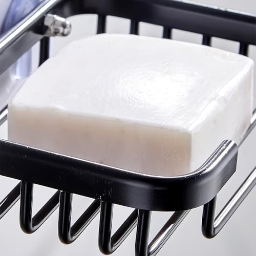 Image of MIORAH Soap Holder Bathroom Wall Stickable - Soap Stand for Bathroom, Soap Case & Soap Dish No Drill Adhesive, Bathroom Soap Holder Strong Grip