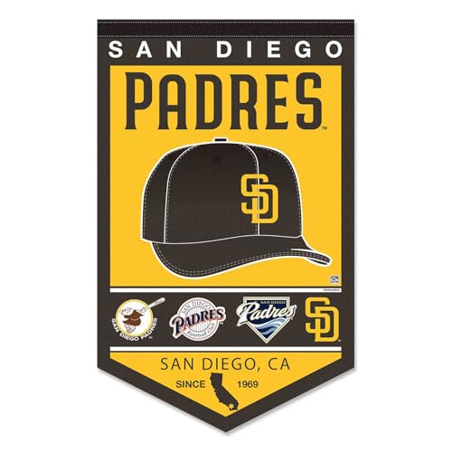 Bannière patrimoine San Diego Padres : décorez votre man cave avec ce fanion de baseball