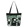 GEPANY Women's Smiths-Band Vibrant Tote Zipper-Closure Tote Bag Suitable for Shopping Traveling and Commuting #3