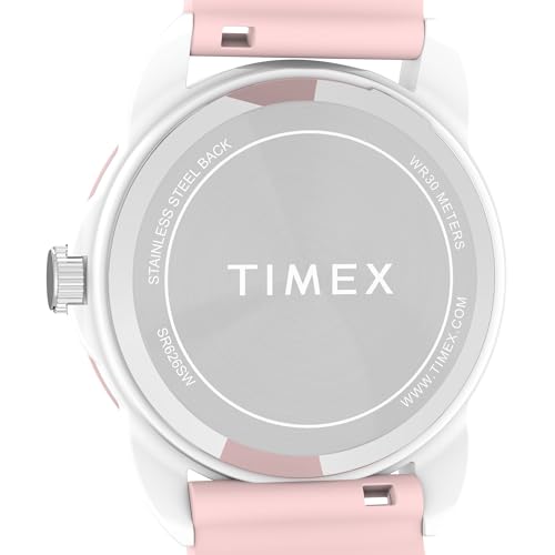Image of Timex Kids Analog 30mm Watch - Pink Strap White Dial White Case