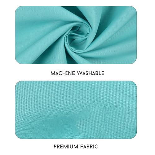 Image of FRESH FROM LOOM Microfiber Solid Plain Queen Size Bedsheet Set - Anti Fade, 240 TC bedsheets with 2 Pillow Covers Included (Size- 90 x 95 inch|Aqua| Solid)