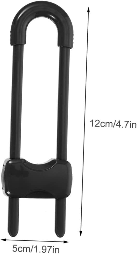 Totority 12pcs Safety Latches for Cabinets Drawers Fridge Closet Easy to Install Childproofing Locks to Prevent Accidental Openings U-shaped Design