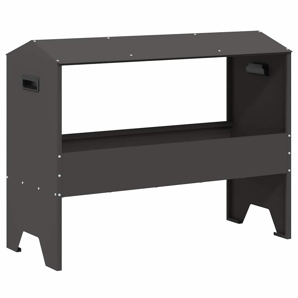 Mangiatoia per animali da allevamento in acciaio, 79 x 35 x 62 cm, robusta mangiatoia per stalla e pascolo, resistente alle intemperie, per pecore, capre e bovini
