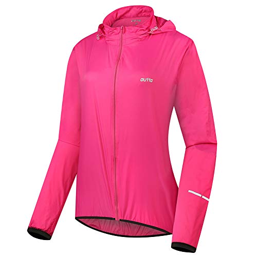 SxLingerie Fahrradjacke Damen Laufjacke Damen Winter Schnelltrockn Cycling Windjacke Wind- Und Regendicht Atmungsaktive Outdoor-Sportjacke,MEI Hong,XL Cover
