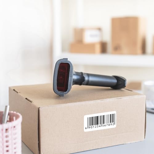 Image of 38x25 mm Direct Thermal Self Adhesive Barcode Labels Stickers, 1.5 inch x 1 inch Inch, for Barcode Label Printers Print MRP, Product Etc, 1000 Per Roll (6 Pack(6000 Labels))