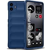 TheGiftKart Liquid Silicon Back Cover Case | Shockproof Military Grade Protection | Micro-Fibre Cloth On Inner Side | Anti-Slip Grip CMF Phone 1 5G Back Cover (TPU, Blue) for Nothing CMF Phone 1 5G