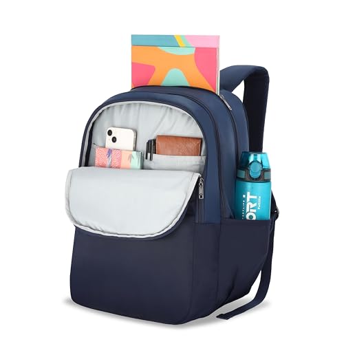 Image of American Tourister Nexa Style 01 | 36L Backpack | Casual Bag | 3 Compartments | School & College Backpack for Men and Women | Navy | 1 Yr Global Warranty