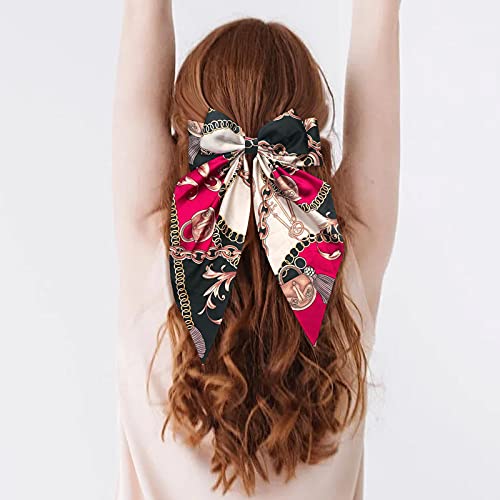 Cheveux Chouchous Satin Soie Élastique Bandes De Cheveux Écharpe De Cheveux Titulaire De Queue De Cheval Chouchou Cravates Vintage Accessoires pour Femmes Filles Cover