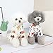 HuaLiSiJi Hundepyjama Kleine Hunde,Elastisch und Bequem Weich und Warm Einfach an und Auszuziehen für Kleine und Mittelgroße Hunde Geeignet (XXL, Cream Color)