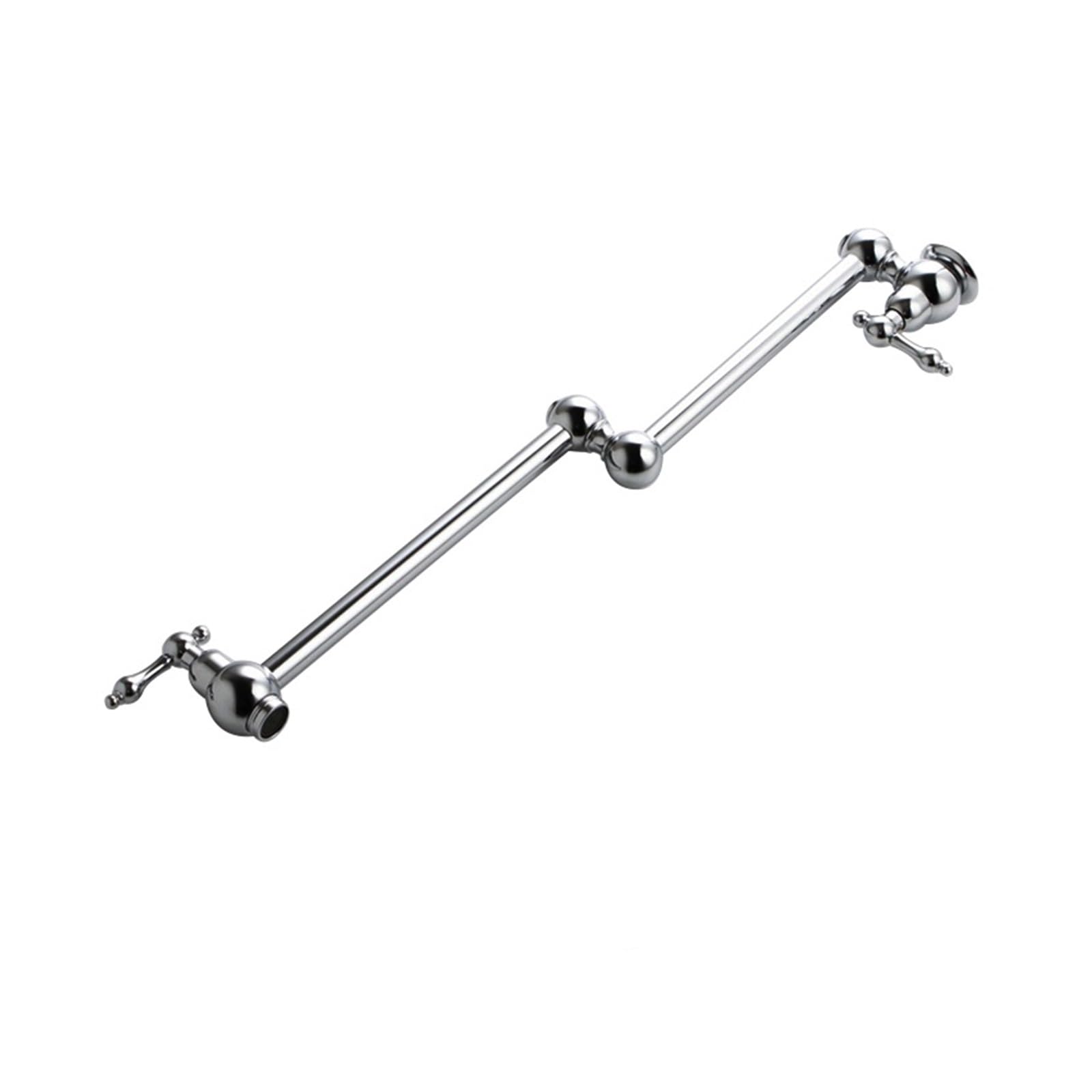 Ewsdsfs Chrome B Pot Filler Double Joint Spout Folding Stretchable Swing Arm Wall Brass Kitchen Faucet Single Hole Two Handle Sink Tap(Chrome B)