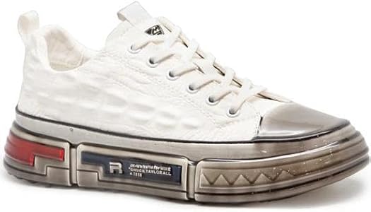 MARCOMEN 18219 İTHAL FASHİON ERKEK DERİ SNEAKERS AYAKABI Beyaz 40