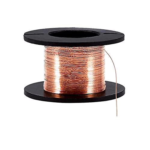 Honiwu 5pcs Copper Wire, 0.1mm Thickness 12m Length Enameled Winding Wire for Connecting Soldering Maintaining Phones Computers Laptops Motherboard