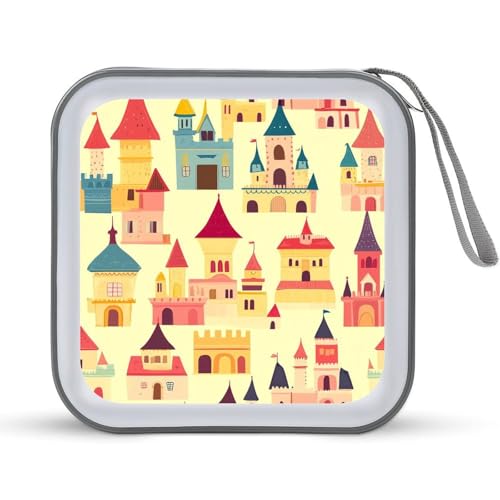 Magic Kingdom Castles CD Case Plastic DVD Case Holder Wallet Disc Storage Organizer for Car Travel