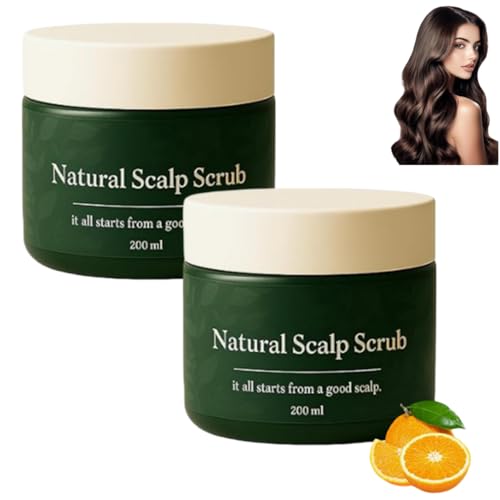 Exfoliante Natural para el Cuero Cabelludo, Exfoliante de Limpieza Profunda, Fórmula Suave, Hidratante y Reconfortante, Apto para Todo Tipo de Cabello