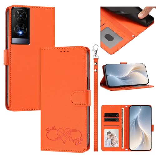 �X�}�z�P�[�X �Ή��@�� for TCL 50 XE / 50 XE Nxtpaper 5G �X�}�z�P�[�X�y�J�[�h�E�������[�X���b�g�t�� �E�H���b�g�f�U�C�� �t���b�v�X�^���h �����h�~�@�\�zOrange