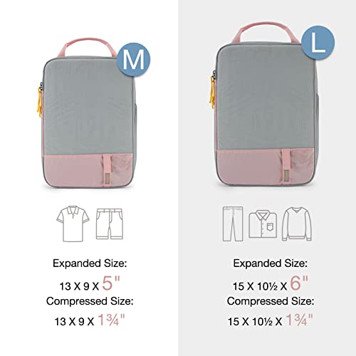 Image of BAGSMART Compression Packing Cubes for Travel, Lightweight Vacation Essentials, Suitcase Organizer Bags Set, Durable Luggage Organizer, Baby (2 /4 /6 Set Options)