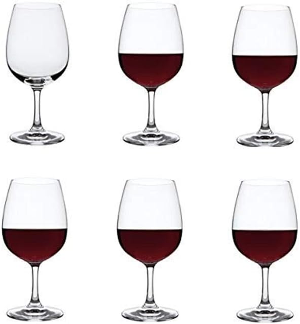 Dartington Crystal ST2670/4/6PK - Crystal Red Wine Glasses, Set of 6 x 450ml - Drink