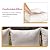 5 Pieces Patio Furniture Sets Outdoor Sectional Sofa Rattan Chair Wicker Conversation Set for Outdoor Backyard Porch Poolside Balcony Garden Furniture with Coffee Table,Khaki Cushion