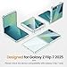 VEGO for Samsung Galaxy Z Flip 7 Case with Screen Protector, TPU Crystal Anti-Yellow & Ultra Slim Wireless Charging Spray Paint Bumper Protective Phone Cover for Flip 7(Not for 7FE) -Full Clear