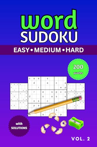 Word Sudoku Puzzle Book Vol.2 (Kindle Scribe Only): 200 Wordoku Puzzles with Solutions, All 9 Letter Words