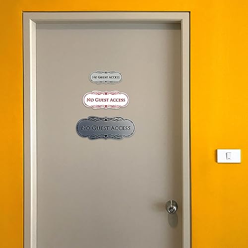 Panneau No Guest Access pour bloquer l'accès clients restaurant et bar - 6