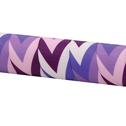 Serfas Ribbon Bicycle Handle Bar Tape (Purples Light & Dark/White Zig ZAG Stripe)