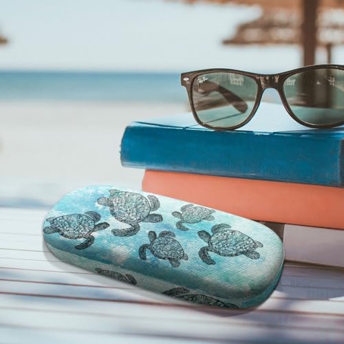 Image of WIRESTER Hard Shell Eyeglasses Case, Clamshell Sunglasses Holder Protective Cover with Microfiber Cloth