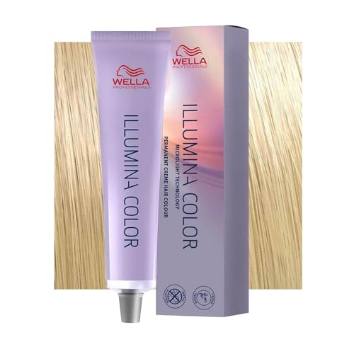 Wella Illumina Color Permanent Hair Color, No. 10/38 Lightest Gold Pearl Blonde, 0.08103 kg, 8005610543536