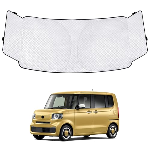 新型 N-BOX JF5/6型 サンシェード エヌボックス JF5/6型 NBOX 3代目 車種専用フロントガラス用 サンシェード カーシェード シェードカーテン UVカット 日よけ 遮光 断熱 マルチサンシェード 紫外線カット 高密度生地 日差し 折り畳