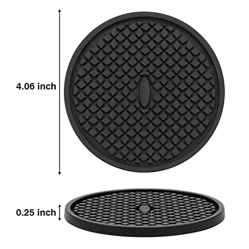 Dessous de verre silicone contre les taches d'eau pour table de bar