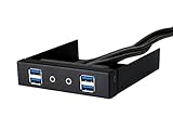 Silverstone Tek Aluminum 3.5-Inch Drive Bay with USB 3.0X4 and HD Audio Ports (FP32B-E)