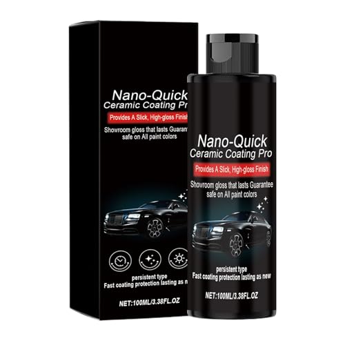 Genérico Recubrimiento para Coches,Lavado Ceramico 100ml - Recubrimiento De Accion - para Pintura de Camión Automotriz Parabrisas Neumático y Llanta